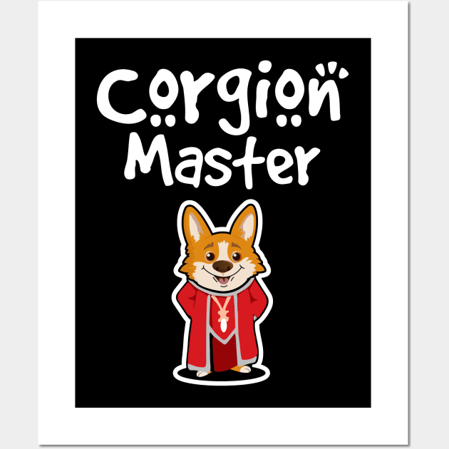 Corgion Master Wall Art by OfficialTeeDreams